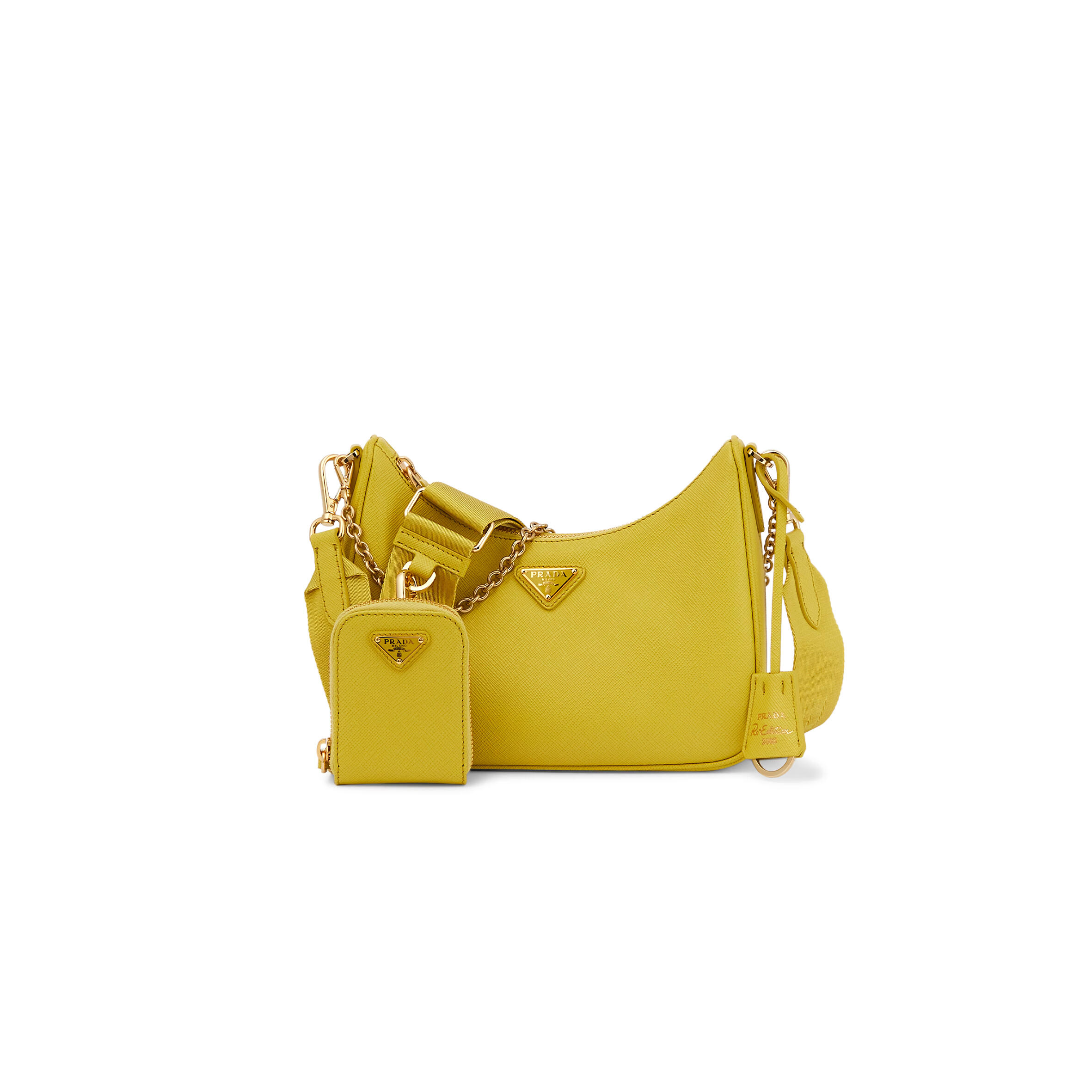 PRADA RE-EDITION 2005 SAFFIANO LEATHER BAG 1BH204 (22*18*6cm)